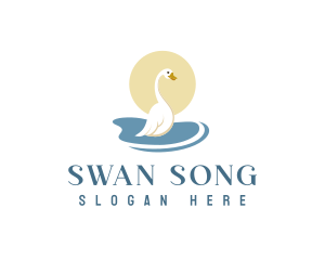 Goose Duck Pond logo design