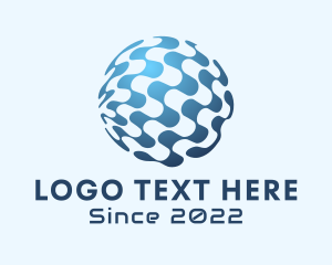 Fintech - Digital Business Globe logo design