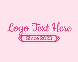 Romantic - Fancy Girly Wordmark logo design