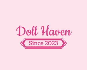 Doll - Fancy Girly Wordmark logo design