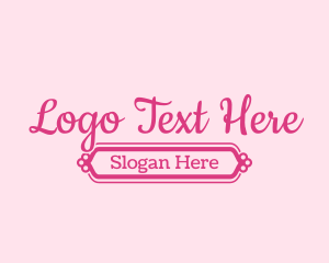 Fancy Girly Wordmark Logo