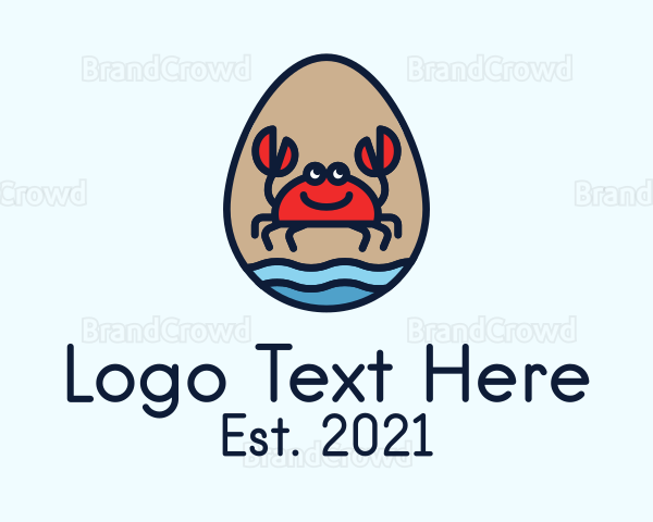 Sea Crab Egg Logo