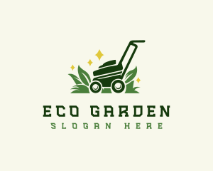 Lawn Mower Garden logo design