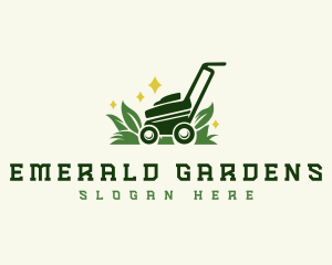 Lawn Mower Garden logo design