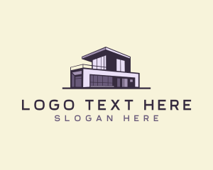 Plan - Modern House Architecture logo design
