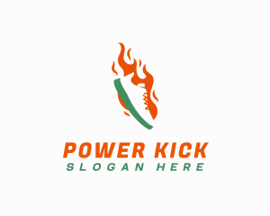 Flame Sneakers Shop logo design