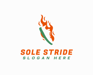 Sneakers - Flame Sneakers Shop logo design