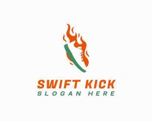 Flame Sneakers Shop logo design