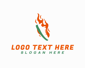 الركلات - تصميم شعار Shop Shop Flame