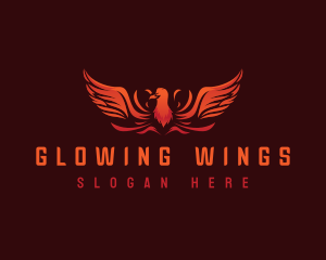 Blazing Phoenix Wings logo design