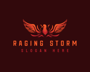 Blazing Phoenix Wings logo design