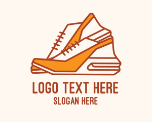Sneaker - Cute Women Shoes logo design