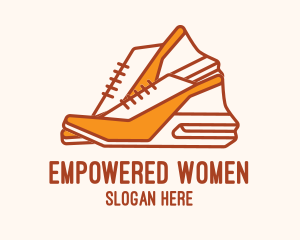 Cute Women Shoes logo design