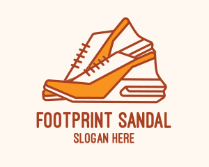 Sandal - Cute Women Shoes logo design