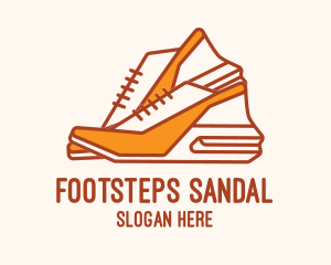 Sandal - Cute Women Shoes logo design