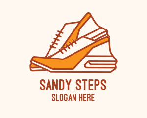 Sandals - Cute Women Shoes logo design