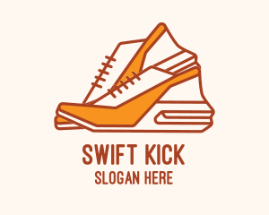 Cute Women Shoes logo design