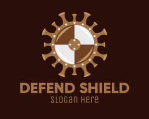 Defend - Covid Virus Shield logo design