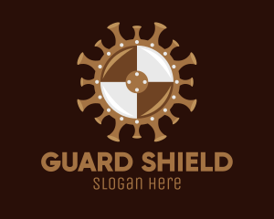 Defend - Covid Virus Shield logo design