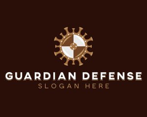 Covid Virus Defense logo design