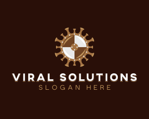Virus - Covid Virus Shield logo design