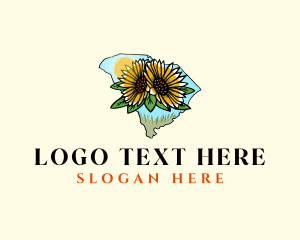 Flora - Tidy Tips Flower South Carolina logo design