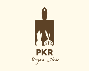 Brown Vegetable Kitchen Board  logo design