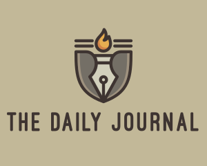 Journal - Torch Fountain Pen logo design