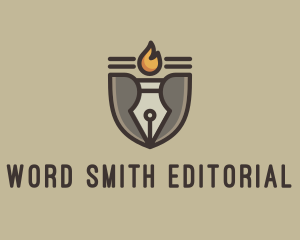 Editorial - Torch Fountain Pen logo design