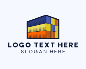 Freight - Cargo Imports Container logo design