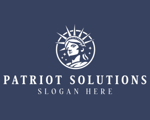 Patriot - Patriotic Statue of Liberty logo design