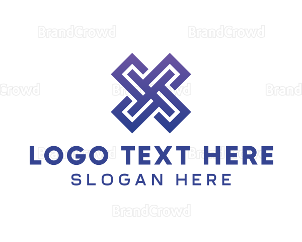 Generic Tech Business Letter X Logo