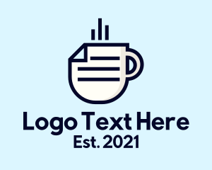 Typewritten - Hot Paper Cup logo design