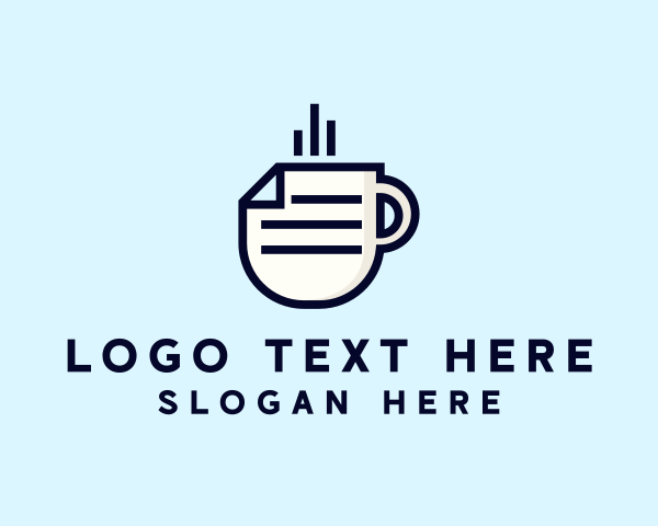 Newspaper - Hot Paper Cup News logo design
