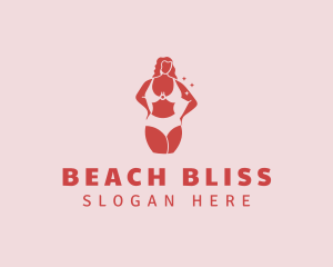 Bikini Lingerie Woman Body logo design