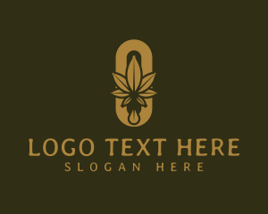 Hemp - Premium Marijuana Leaf logo design