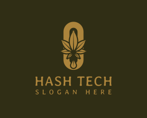 Hash - Premium Marijuana Leaf logo design