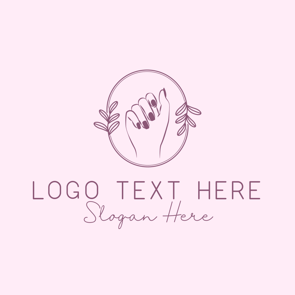 Floral Feminine Fingernail Logo | BrandCrowd Logo Maker