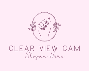 Floral Feminine Fingernail Logo