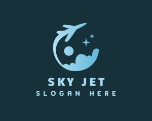 Airline - Airline Plane Cloud logo design