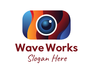 Wavy - Wavy Gradient Camera logo design