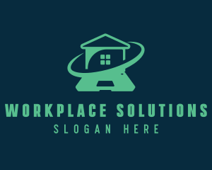 Office - Laptop Home Office logo design