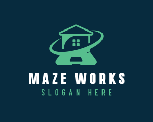 Laptop Home Office logo design