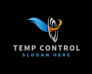 Thermostat - Water Fire Refrigeration logo design