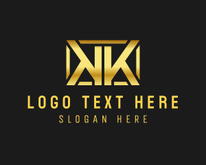 Black And Gold - Generic Boutique Letter K logo design