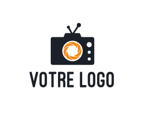 Social Influencer - Camera Shutter Television logo design