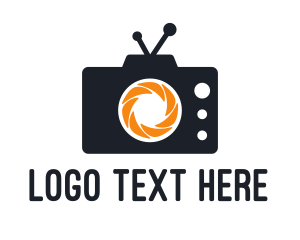 Television - Camera Shutter Television logo design