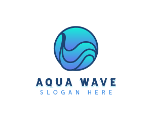 Business Wave Globe logo design