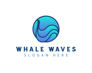 Business Wave Globe logo design