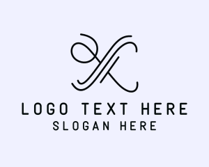 Minimalist Business Letter X Logo